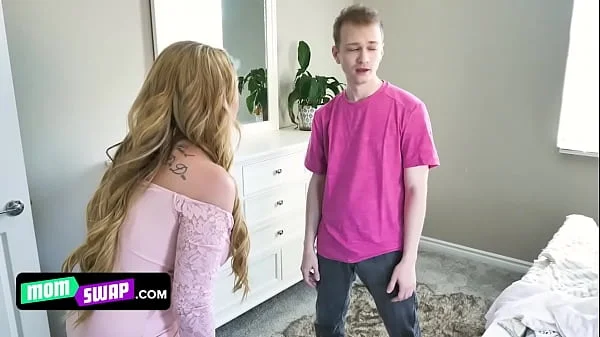 Huge Boobed Milfs Kiki Daire And Natasha Nice Pleasure Their Stepsons In A Sensual Group Sex